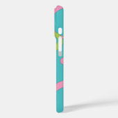Coques Case-Mate iPhone Cercles bleus funky Coque-Mate (Verso / Gauche)