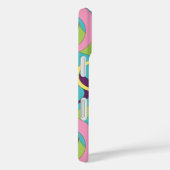 Coques Case-Mate iPhone Cercles bleus funky Coque-Mate (Verso / Droite)