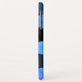 Coques Case-Mate iPhone Cercles bleus modernes et monogramme (Dos/Gauche)