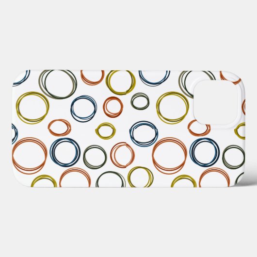 Coques Case-Mate iPhone Cercles Boho (Verso (horizontal))