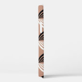 Coques Case-Mate iPhone Cercles Brown géométriques Conception transparente (Verso / Droite)