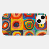 Coques Case-Mate iPhone Cercles Carré de Kandinsky (Verso (horizontal))