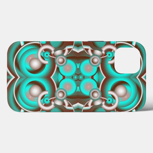 Coques Case-Mate iPhone Cercles célestes circulaires Motif (Verso (horizontal))