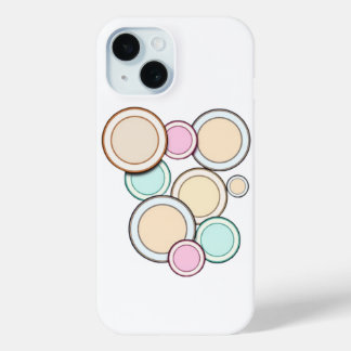 Coque Pour iPhone 15 Cercles colorés