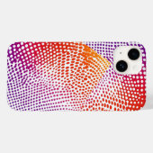 Coques Case-Mate iPhone Cercles colorés Moderne (Verso (horizontal))