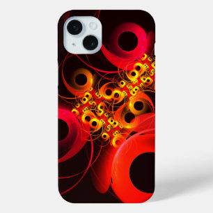 Coque iPhone 15 Mini Cercles Colorés Motif d'Art Abstrait Moderne #08
