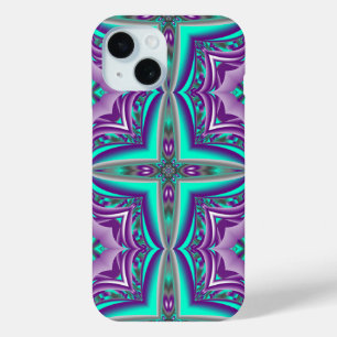 Coque Pour iPhone 15 Cercles Concentrés Appliqués Au Point Abstrait