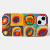 Coques Case-Mate iPhone Cercles concentrés Carré de Kandinsky (Verso (horizontal))