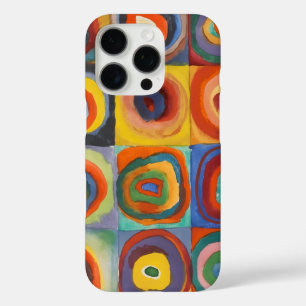 Coques iPhone 16 Pro Cercles concentrés Carré de Kandinsky