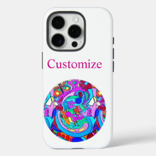 Coques iPhone 16 Pro cercles d'amour super hippie