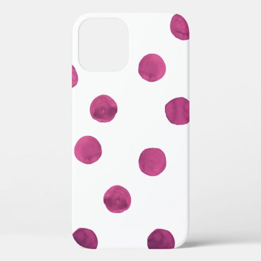 Coques Case-Mate iPhone Cercles d'aquarelle mignons. Art Arrondit Texture. (Verso)