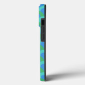 Coques Case-Mate iPhone Cercles de Bleu (Verso / Gauche)
