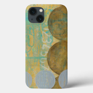 iPhone 13 Coque Cercles de brun foncé et de gris avec des nombres