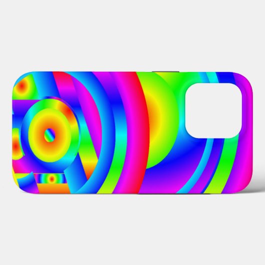 Coques Case-Mate iPhone Cercles de couleur (Verso (horizontal))