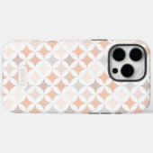 Coques Case-Mate iPhone Cercles de diamant géométriques Tan (Verso (horizontal))