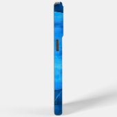 Coques Case-Mate iPhone Cercles de lune bleue (Verso / Droite)