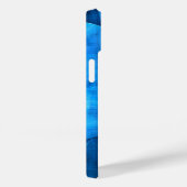 Coques Case-Mate iPhone Cercles de lune bleue (Verso / Droite)