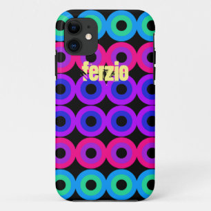 Coque iPhone 11 Cercles de néon