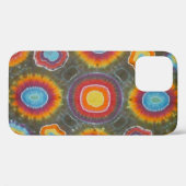 Coques Case-Mate iPhone Cercles de teinture à microdot (Verso (horizontal))