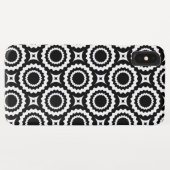 Coques Case-Mate iPhone Cercles de zigzag blanc mignon motif (Dos (Horizontal))