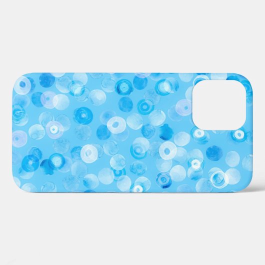 Coques Case-Mate iPhone Cercles d'hiver : Pois Abstraits. (Verso (horizontal))