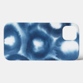 Coques Case-Mate iPhone Cercles d'impression d'aquarelle d'Indigio (Verso (horizontal))