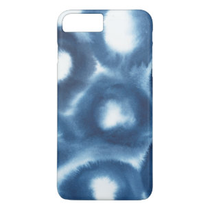 Coques Pour iPhone Cercles d'impression d'aquarelle Indigio