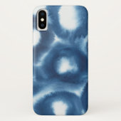 Coques Case-Mate iPhone Cercles d'impression d'aquarelle Indigio (Dos)