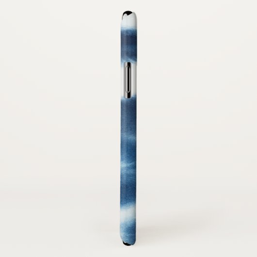 Coques Case-Mate iPhone Cercles d'impression d'aquarelle Indigio (Dos/Droite)