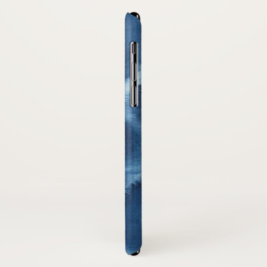 Coques Case-Mate iPhone Cercles d'impression d'aquarelle Indigio (Dos/Gauche)