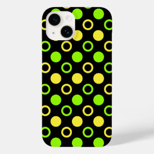 Coque Pour iPhone 14 Cercles et Pois de citron et de citron vert par ST