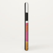 Coques Case-Mate iPhone Cercles fuchsia fascinants de rose et d'or sur le (Dos/Droite)