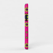 Coques Case-Mate iPhone Cercles funky personnalisés Motif (Dos/Droite)