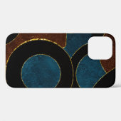 Coques Case-Mate iPhone Cercles géométriques Abstraits Parties scintillant (Verso (horizontal))