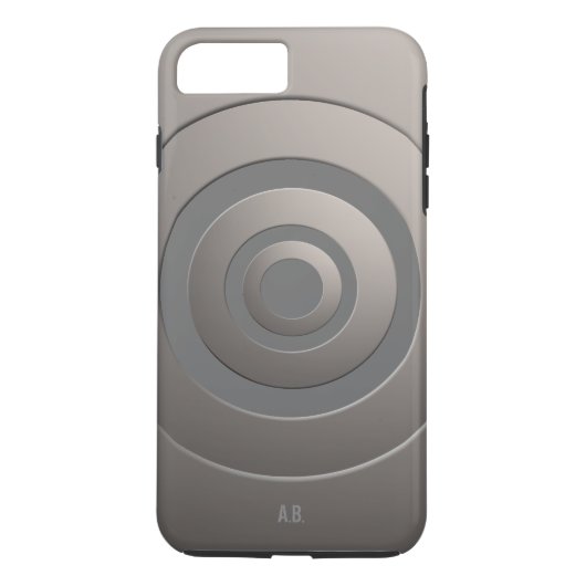 Coques Case-Mate iPhone Cercles géométriques Argent moderne avec tous les (Dos)