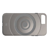 Coques Case-Mate iPhone Cercles géométriques Argent moderne avec tous les (Dos (Horizontal))