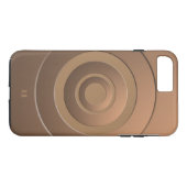 Coques Case-Mate iPhone Cercles géométriques Bronze moderne avec tous les  (Dos (Horizontal))