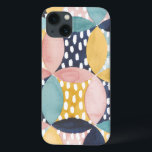 Coques Pour iPhone Cercles géométriques d'aquarelle<br><div class="desc">Artiste géométrique de cercles d'aquarelle : Grâce Popp</div>