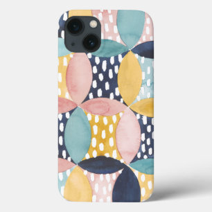 Coques Pour iPhone Cercles géométriques d'aquarelle