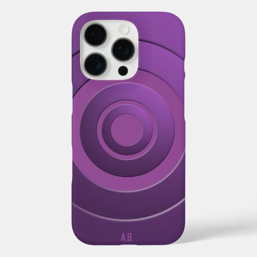 Coques Case-Mate iPhone Cercles géométriques Moderne violet avec n'importe (Verso)
