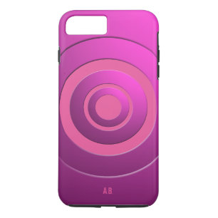 Coque Case-Mate Pour iPhone Cercles géométriques Rose moderne avec tous les in