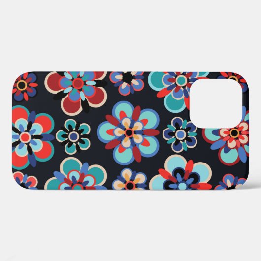 Coques Case-Mate iPhone Cercles graphiques de Boho (Verso (horizontal))