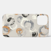 Coques Case-Mate iPhone Cercles gris : Motif simple et transparent (Verso (horizontal))
