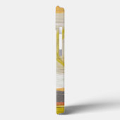 Coques Case-Mate iPhone Cercles jaunes et oranges sur l'arrière - plan (Verso / Gauche)