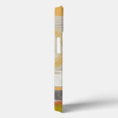 Coques Case-Mate iPhone Cercles jaunes et oranges sur l'arrière - plan (Verso / Droite)