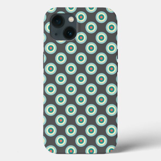 Coques Case-Mate iPhone Cercles mixtes gris par Shirley Taylor (Verso)
