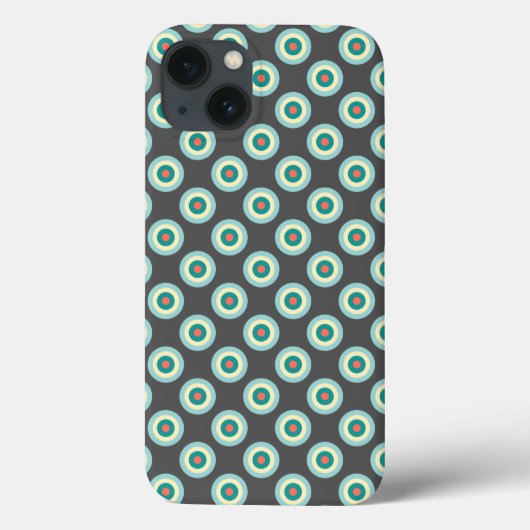 Coques Case-Mate iPhone Cercles mixtes gris par Shirley Taylor (Verso)
