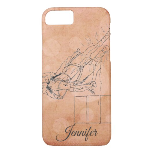 Coques Case-Mate iPhone Cercles Orange Racer Barrel) (Dos)