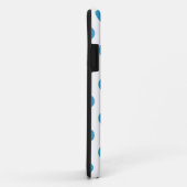 Coques Case-Mate iPhone Cercles Pois bleu paon (Dos/Droite)