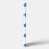 Coques Case-Mate iPhone Cercles Pois bleu paon (Verso / Droite)
